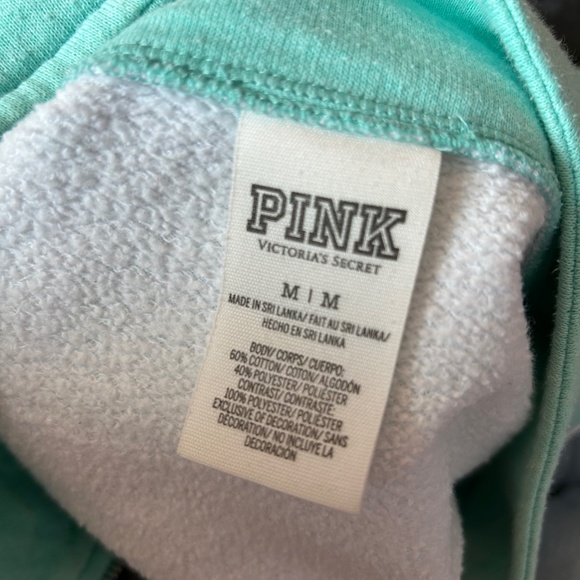 VS PINK Teal Quarter Zip Sweater - Picture 3 of 4